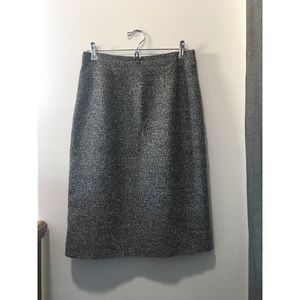 Wool pencil skirt